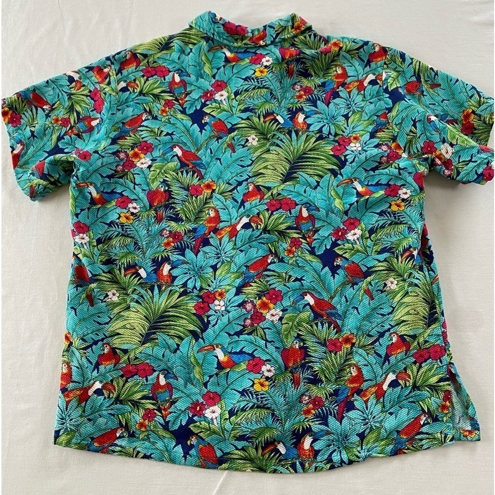 The Bagshaws of St. Lucia true vintage Hawaiian shirt with toucans and parrots. - Picture 8 of 8